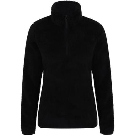 Mountain Warehouse Dames/Dames Teddy Fleece Quarter Zip Fleece Top (Zwart)