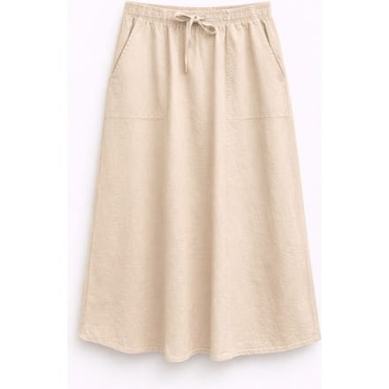 Hoge Taille Poplin Rok met Touwtje Detail