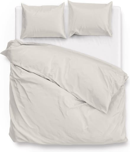 ZoHome Satinado Dekbedovertrek - Lits-jumeaux - 260x200/220 cm - Offwhite