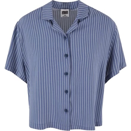 Urban Classics - Viscose Resort Blouse - XS - Blauw