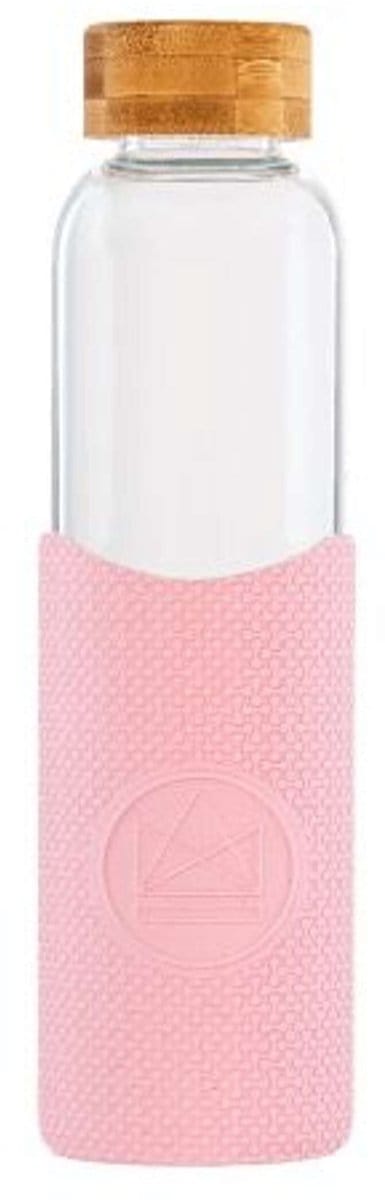 Neon Kactus - Pink Flamingo Glass Water Bottle 550ml
