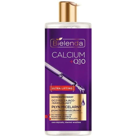 Bielenda Calcium + Q10 Concentrated Cleansing And Moisturizing Micellar Liquid Anti-Wrinkle 500 ml