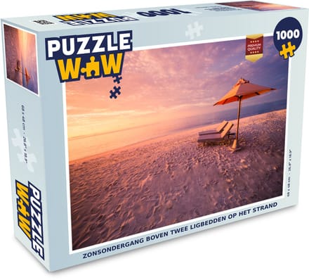 Puzzel Strand - Stoel - Water - Legpuzzel - Puzzel 1000 stukjes volwassenen