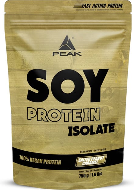 Peak Soy Protein Isolate (750g) Salted Peanut Caramel - Eiwitten - Veganistisch eiwit