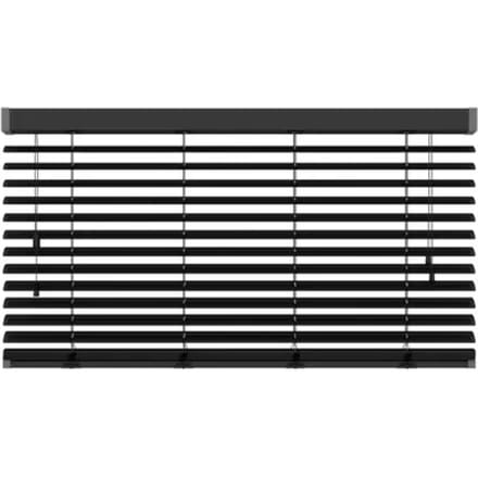 Decosol 320 Jaloezie Horizontaal Deluxe Aluminium Mat Zwart 140x180cm