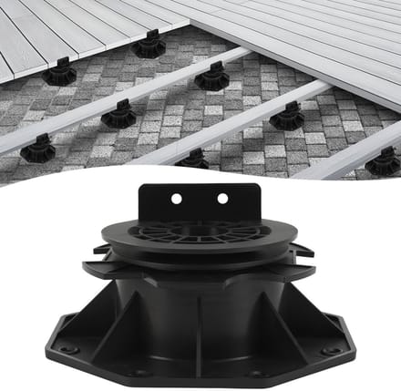 10x Verstelbare Terrasconstructie 75-145mm Matte Afwerking Hellingsverstelling 0-5% Composiet Voor Houten En WPC Vloeren