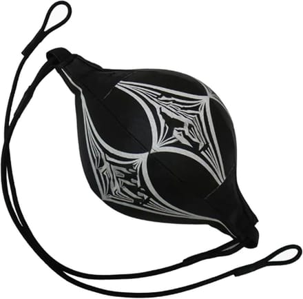 Boxbal - Snelheidsbal Trainingsbal - Reflex Training - Duurzaam PU Leer - 28 cm Hoog - Zwart