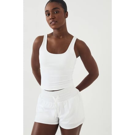 Dames Dsgn Studio Ultra Sculpt Gevoerde Vest Top Met Ronde Halslijn | Wit | Maat: Medium
