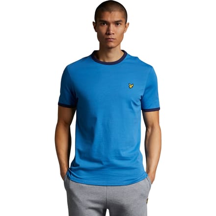 Lyle & Scott Ringer T-shirt Yale Blauw/ Marineblauw