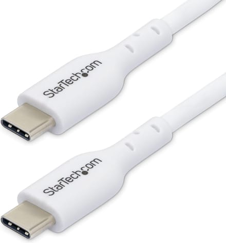 StarTech.com 2m USB-C Laadkabel, Charge & Sync, 60W (3A) PD, USB 2.0, Laptop Type C Laadkabel - Witte USB-C Oplaadkabel