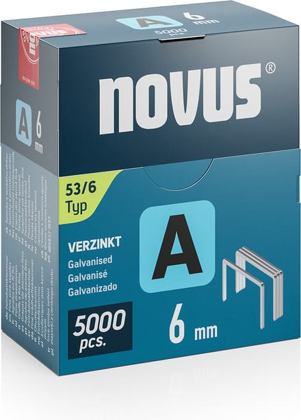 Novus Tools 042-0761 Nieten met fijn draad Type 53 5000 stuk(s) Afm. (l x b x h) 6 x 11.3 x 6 mm