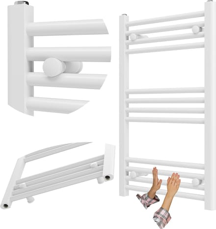 Granitan Badkamerradiator Breno - 50x80cm - Wit - Ladderradiator - Handdoekradiator