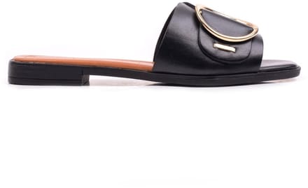 Cafe Moda elisa sandalen dames zwart leer