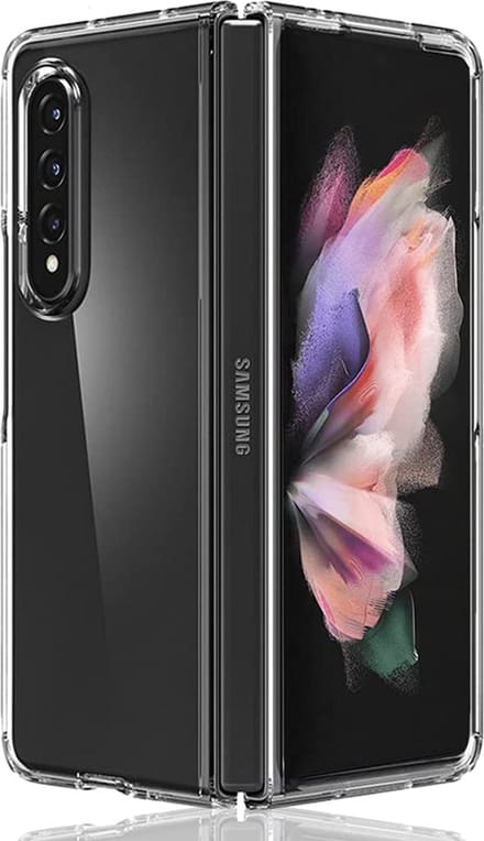 Hoesje geschikt voor Samsung Galaxy Z Fold 3 - Transparant Siliconen Case