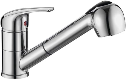 Aqualine 40 - Keukenkraan met uittrekbare vuistdouche, chroom 52137