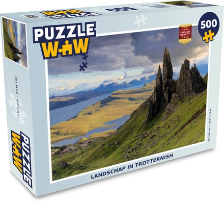 Puzzel Landschap in Trotternish - Legpuzzel - Puzzel 500 stukjes