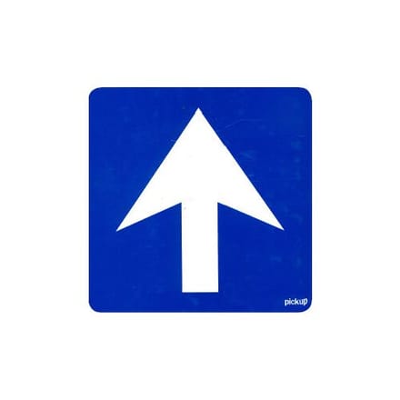 Toolstation Sticker eenrichtingsverkeer 10x10cm*