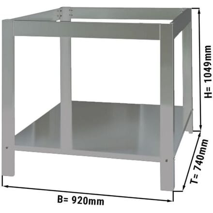 GGM Gastro Untergestell - für Pizzaofen PP430 Zilver