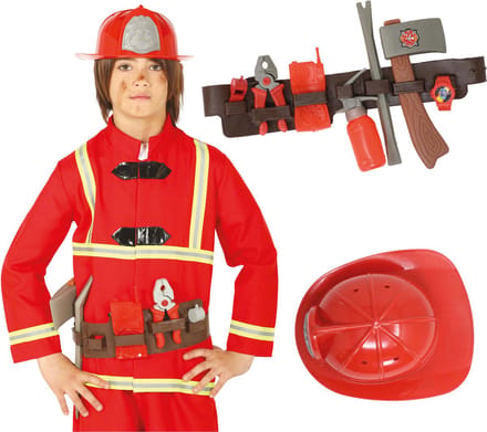 Fiestas Guirca Speelset/verkleedset Brandweer - accessoires - 3-delig - brandweerman set