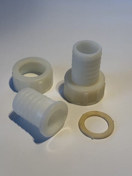 Slangtule voor 32 mm slang 2 stuks binnendraad 1 1/4 inch slangpilaar