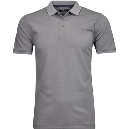 Ragman Uni Polo Light Cotton Mix Grijsbeige / male