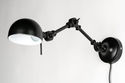 Lumidora Wandlamp 72273 - Voor binnen - DIEGO - E14 - Zwart - Metaal
