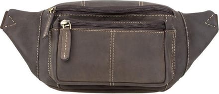Visconti Leren Heuptas - buideltas - stijlvol heuptasje - Bruin (720 ob)