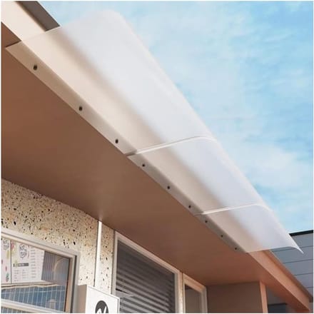 Deurluifel Raamluifel - Terraluifel Overkapping - Bescherming Buiten - Matte Privacy Afwerking - 40 x 220 cm - Berijpt