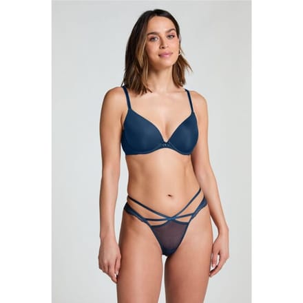 Hunkemöller Dames Lingerie Mini brazilian Joy - Blauw - maat M