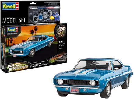 Revell Modelbouwpakket Militaire voertuigen - 67694 Fast - Furious 1969 Chevy Camaro Yenko - Model Set Plastic - 1:25 - Modelbouw
