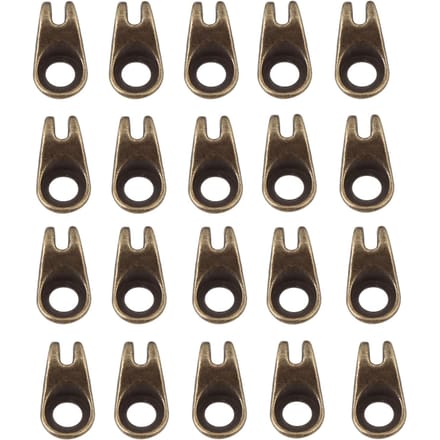 20x Veterhaken Veterbeslag Gespen Met Klinknagels voor Reparatie Kamp Wandelen Klimaccessoires Brown black