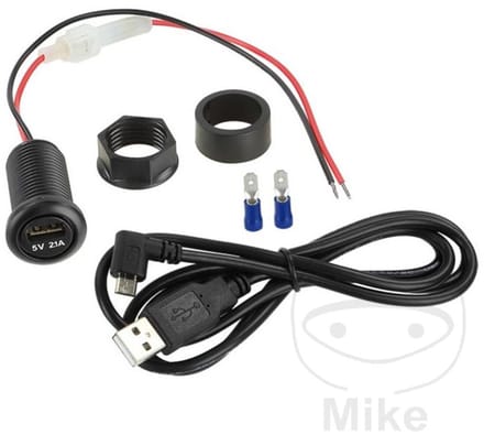 Omvormer 12V - 5V/2.1A USB-A incl. 1 meter USB kabel