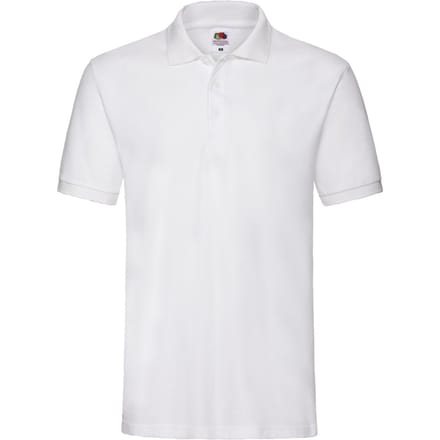 Fruit of the Loom Heren Premium Piqué Poloshirt (Wit)