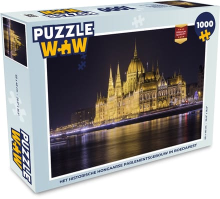 Puzzel Het historische Hongaarse parlementsgebouw in Boedapest - Legpuzzel - Puzzel 1000 stukjes volwassenen