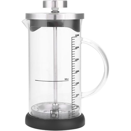 Cafetière multifonctionnelle transparente en verre résistant à la chaleur avec poignée Maison Bureau(350ml) white