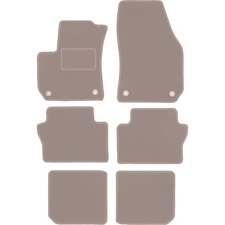 Beige veloursmatten voor: Opel Zafira B minivan (2005-2014)