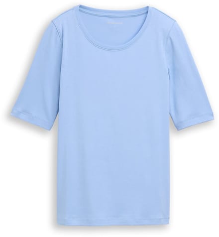 Tom Tailor - Basic T-shirt - Maat L - light fjord blue