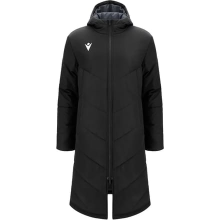 Macron Northland Long Coach Jacket Heren - Zwart | Maat: M