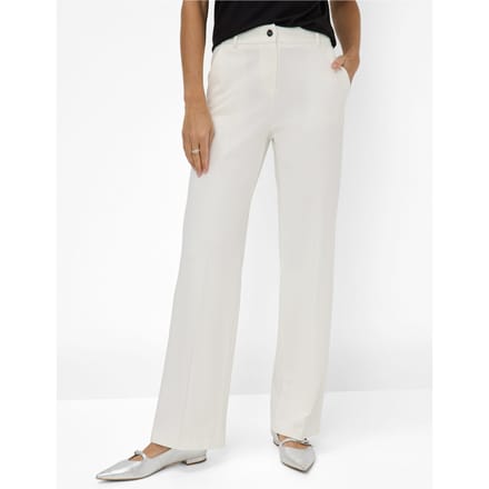 Brax Dames Palazzobroek  Style MAINE off white, crèmewit, maat 48