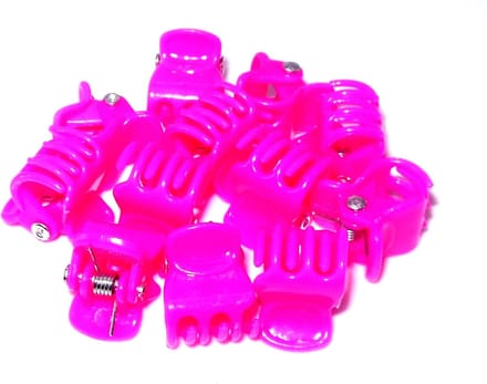 Haarklemmetjes mini felroze - meisjes - kinderen
