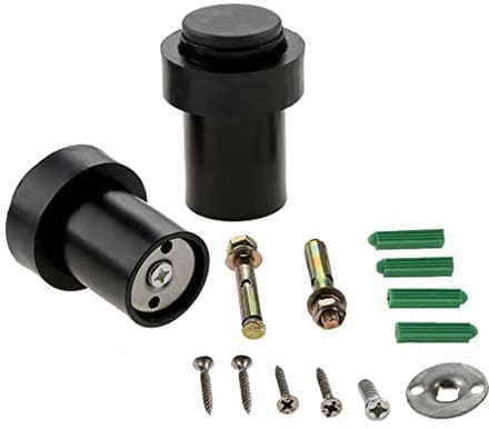 Deurstopper RVS - 2X Zware Vloer Gemonteerde Deurstoppers met Rubber Buffers