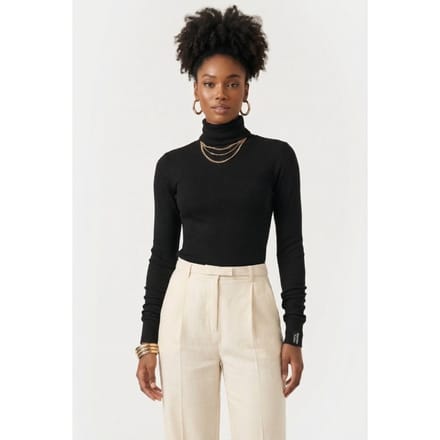 RAIZZED Jill T-shirt Deep Black Maat: L | Gebreide Truien Outlet | Dames | Zwart