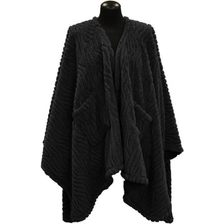 Unique Living omslagplaid clio 148x160cm black