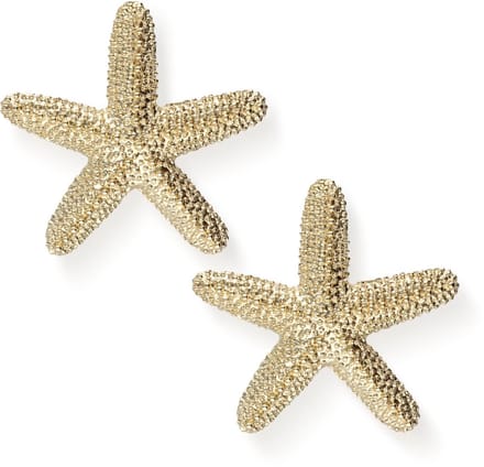 Notre-V Earring Sea Star Sieraden Dames - Goudkleurig - Maat ONESIZE