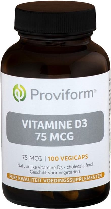 Proviform Vitamine D3 75mcg 100 Vegetarische capsules