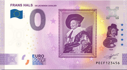 0 Euro biljet Nederland 2024 - 7 Frans Hals De lachende cavalier