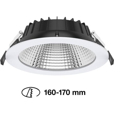 The Light Group SLC Shift LED inbouwspot Ø 19cm CCT, wit