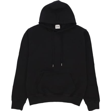 Lichtgewicht herensweatshirt met capuchon Hank Back Rings Hoodie zwart