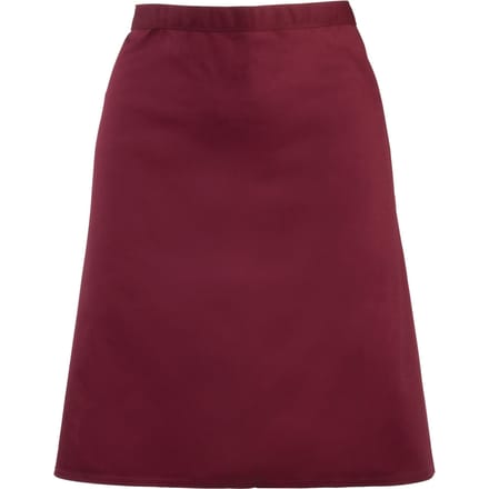 Premier Dames/Dames Mid-Length Apron (Pakket van 2) (Bourgondië)