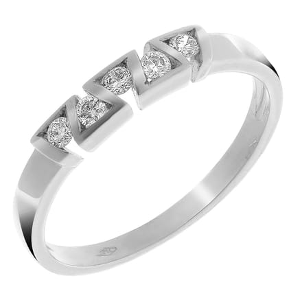 Orphelia RD-33214/1/55 - Ring - Witgoud 18 Karaat - Diamant 0.20 ct